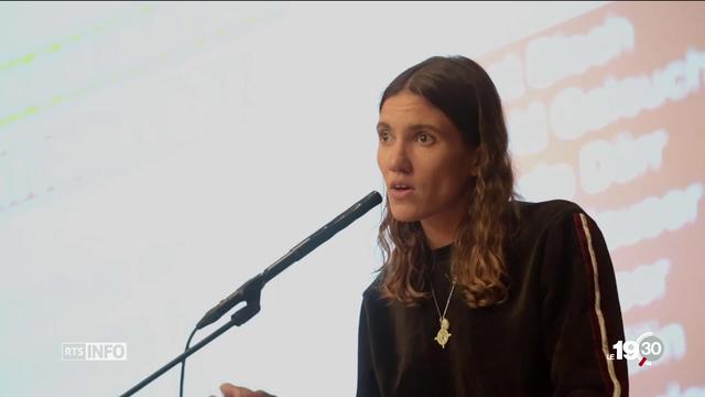 La top-model Tamy Glauser, candidate des Verts zurichois, affiche son homosexualité dans sa campagnes pour les Fédérales.