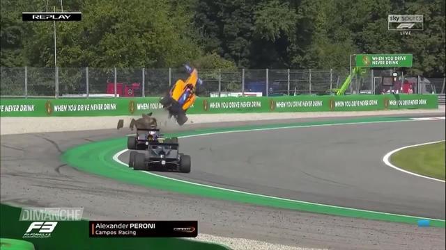 Formule 3: l'accident spectaculaire d'Alex Peroni (ITA)