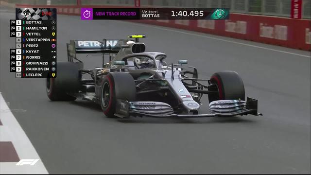 GP d’Azerbaïdjan (#4), Q3: Bottas (FIN) en pole devant Hamilton (GBR) et Vettel (ALL)