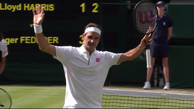 1er tour, L. Harris (RSA) - R. Federer (SUI) (6-3, 1-6, 2-6, 2-6): le Bâlois remporte son match en 4 sets