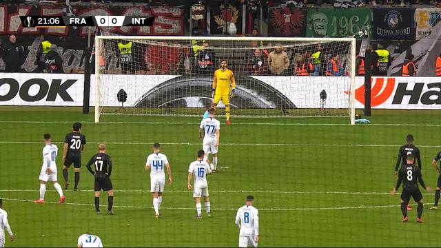 1-8e aller, Eintracht Francfort - Inter (0-0): le penalty sauvé par Trapp