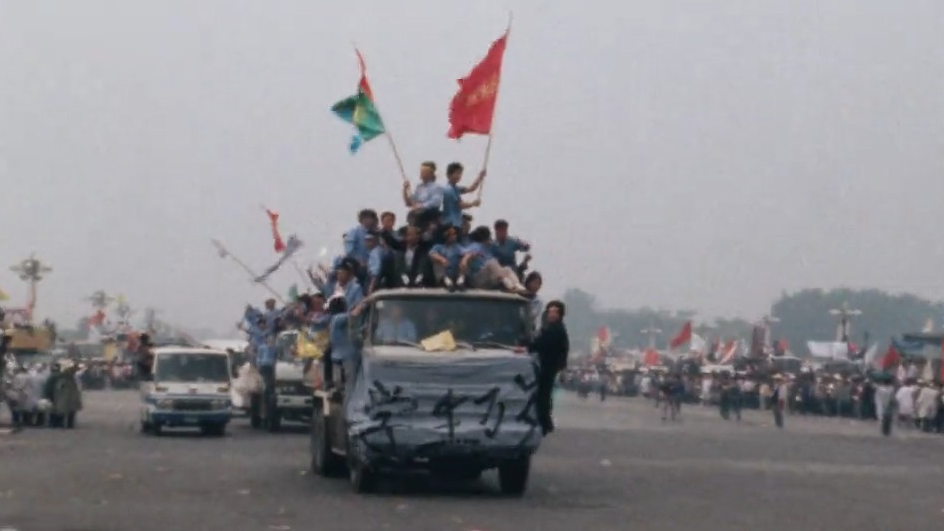 Temps présent est au coeur de la contestation chinoise en mai 1989. [RTS]