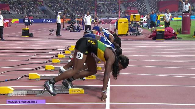 100m dames: Mujinga Kambundji (SUI) 3e de sa série