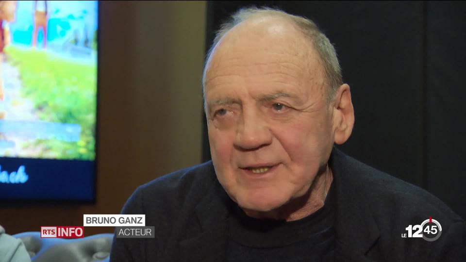 L'acteur suisse Bruno Ganz est mort samedi des suites d'un cancer chez lui à Zurich. Il était âgé de 77 ans.