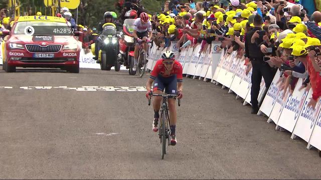 6e étape, Mulhouse – La Planche des Belles Filles: Dylan Teuns (BEL) s’impose devant Giulio Ciccone (ITA) qui s’emparre du maillot jaune