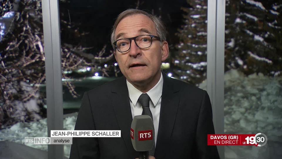 Jean-Philippe Schaller "C'est la 11ème participation d'Angela Merkel au Wef. Elle a livré un plaidoyer pour une Europe forte."