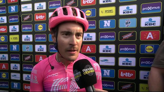 Tour des Flandres: interview d'Alberto Bettiol (ITA) après la victoire