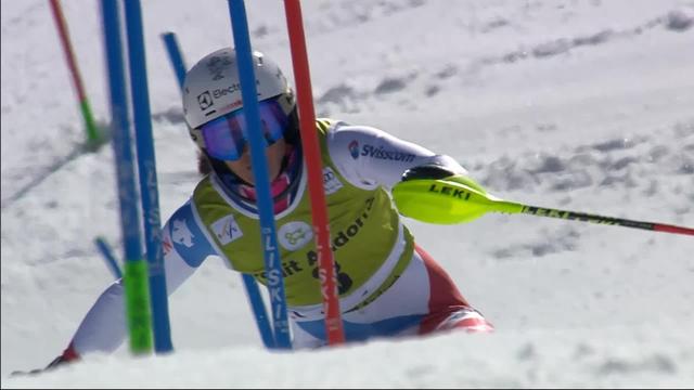 Soldeu (AND), Slalom dames, 2e manche: la deuxième place pour Holdener (SUI)