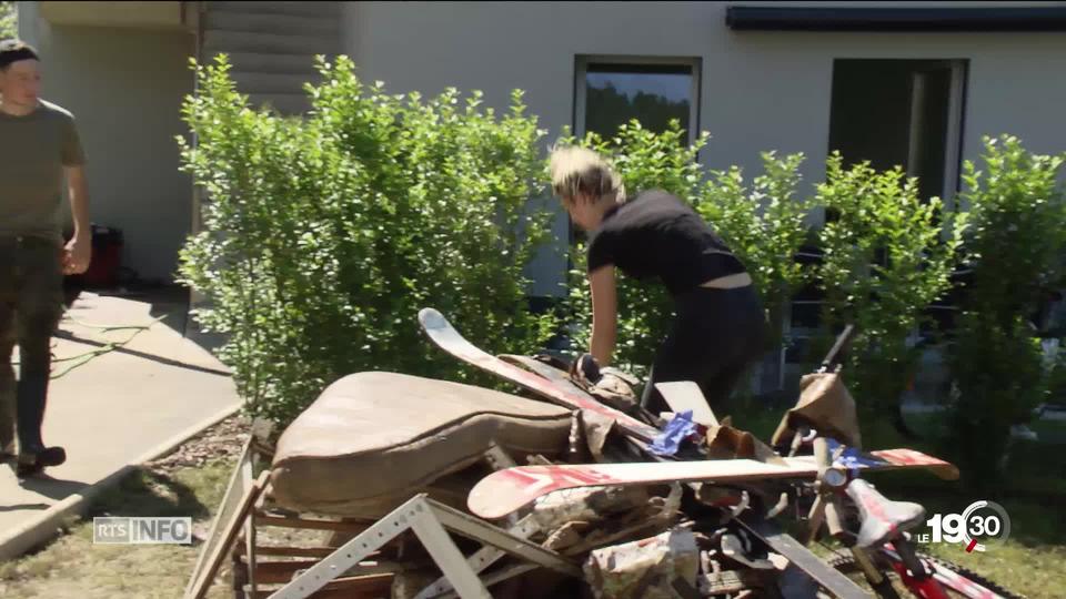 Conséquences des violents orages dans le Val-de-Ruz: un mort et d'énormes dégâts.