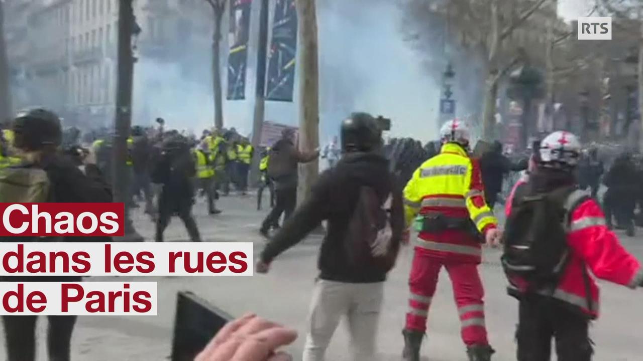 Chaos dans les rues de Paris