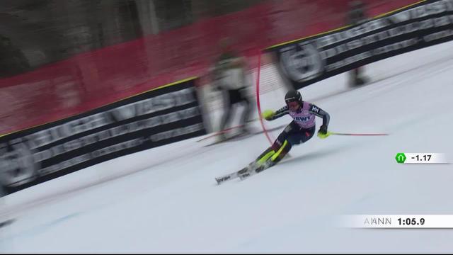 Killington (USA), slalom dames: Anna Swenn-Larsson (SWE) sur la dernière marche du podium