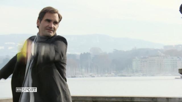 Roger Federer à Genève pour le lancement de la Lever Cup