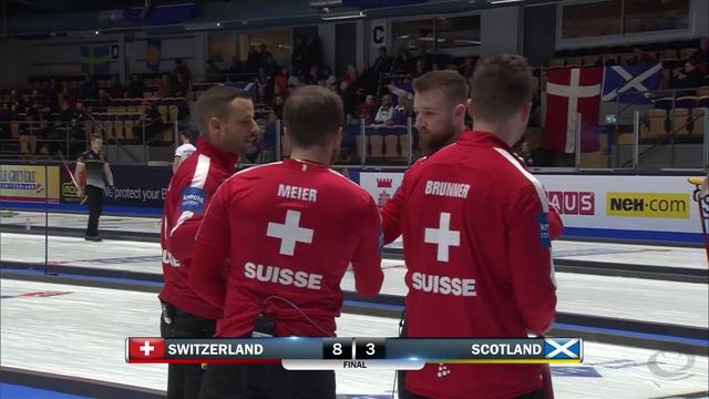 Helsinborg (SWE), Suisse - Ecosse messieurs (8-3): victoire des Suisses qui peuvent encore se qualifier pour les demies
