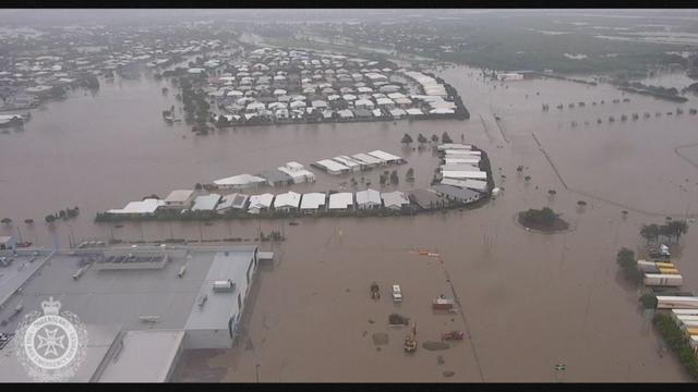 Vues aeriennes des inondations en Australie