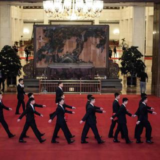 Les bons soldats du PC chinois [Fred Dufour / AFP - Fred Dufour / AFP]