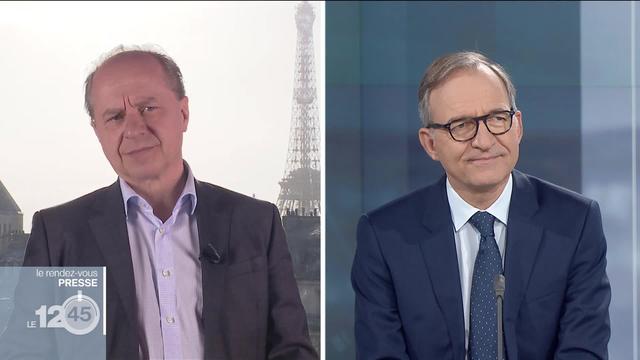 Le débat de presse sur la grève en France: Alain Rebetez et Jean-Philippe Schaller.