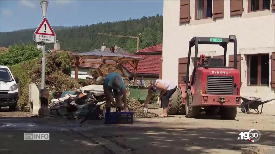 Au lendemain de l'orage violent qui a frappé le Val-de-Ruz, l'heure est au bilan et à la solidarité