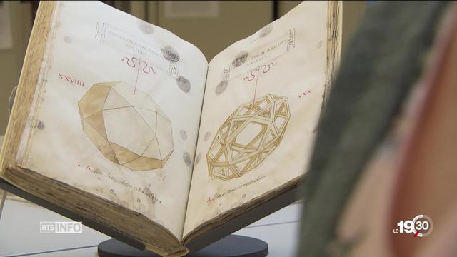 Un manuscrit certainement illustré par Léonard de Vinci dévoilé par la Bibliothèque de Genève.