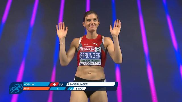 Léa Sprunger, Championne d'europe du 400m