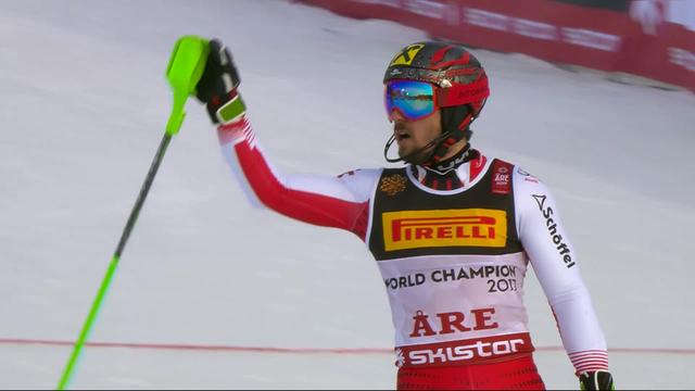 Are (SWE), slalom messieurs, 1re manche: Marcel Hirscher (AUT)