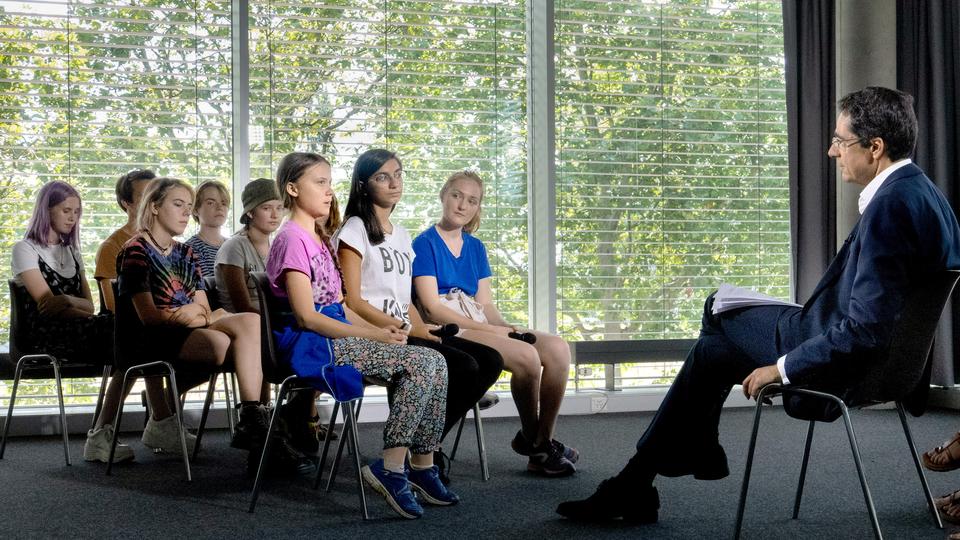 Greta Thunberg: "Je ne demanderai pas de rendez-vous à Donald Trump" [RTS - Philippe Christin]