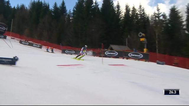 Kranjska Gora (SLO), slalom messieurs 1re manche: Daniel Yule (SUI)