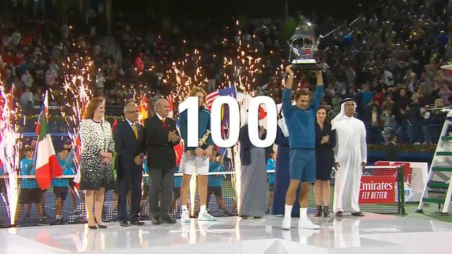 Tennis: les 100 titres de Federer