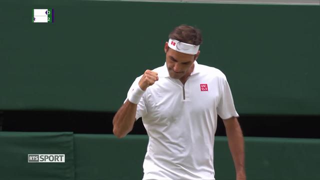Tennis - Wimbledon: 3e tour, L. Pouille (FRA) - R. Federer (SUI) (5-7, 2-6, 6-7): le Bâlois écarte Pouille en 3 manches