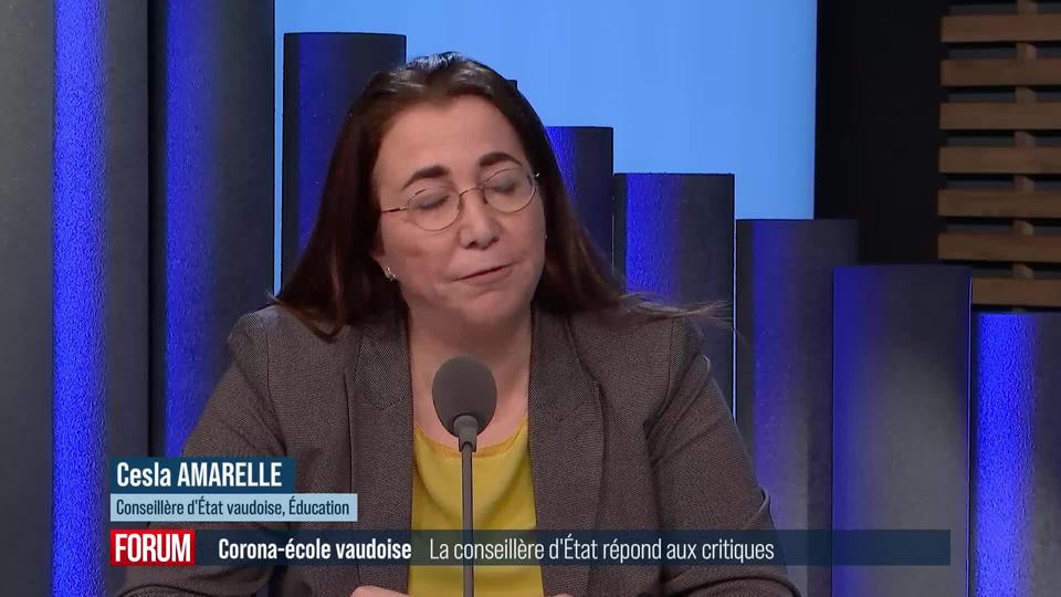 Les élèves vaudois suivront les cours en présentiel jusqu’à la fin de l’année : interview de Cesla Amarelle