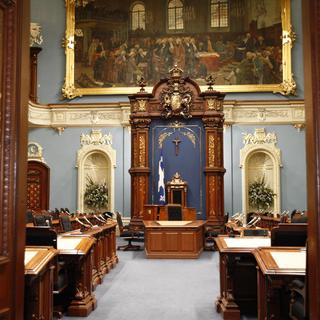 "Salon bleu" - Parlement du Québec. [Parlement du Québec/DR - Parlement du Québec/DR]
