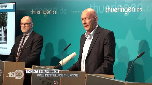 Séisme politique en Allemagne, le dirigeant controversé de Thuringe soutenu par l'extrême-droite a démissionné.