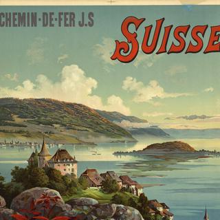 Ancienne affiche voyage en Suisse [DP - publicdomainpictures.net]