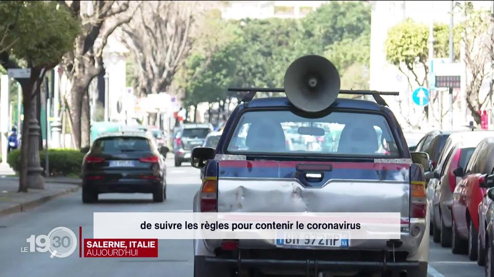 Le quotidien des Italiens totalement bouleversé par l'épidémie de Covid-19.