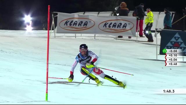 Zagreb (CRO), slalom messieurs 2e manche: Tanguy Nef (SUI)