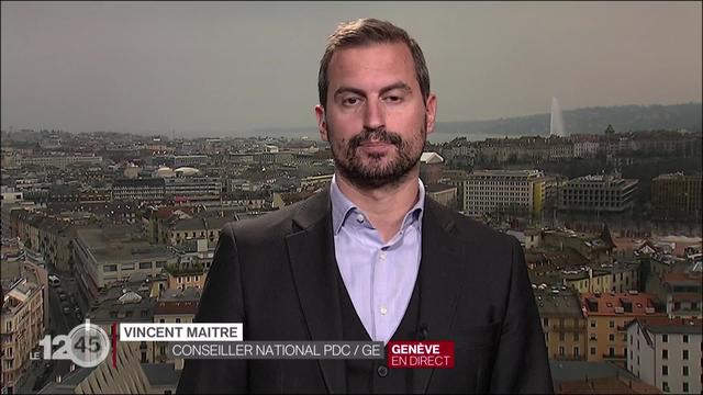 L'initiative "pour l'interdiction du financement du matériel de guerre". Les arguments des opposants avec Vincent Maitre PDC-GE