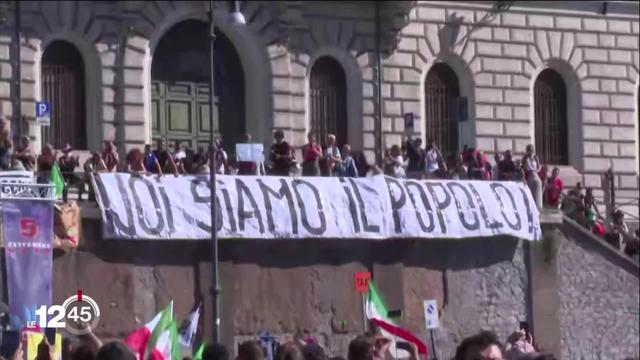 Des manifestations anti-masque ont eu lieu à Rome