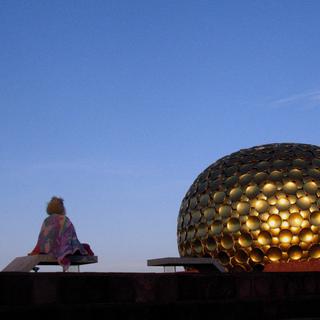 Christine Gabriau,Auroville, Inde. [DR - M. Girardin]