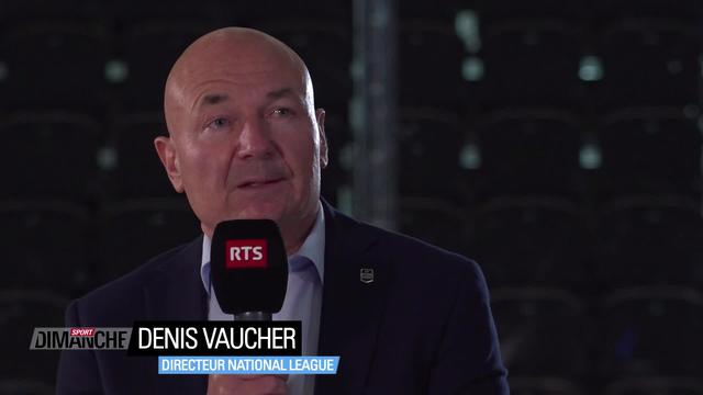Hockey: Denis Vaucher au micro de la RTS