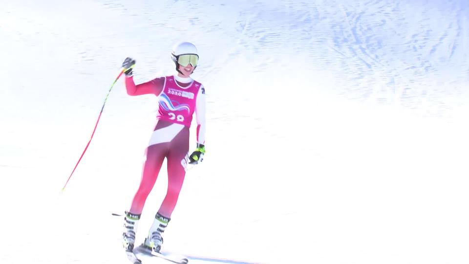 JOJ, Super-G: Amélie Klopfenstein décroche l’or