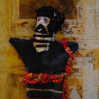 Marionnette représentant le roi Gilgamesh réalisée par David. [DR - Bruno Dewaele]