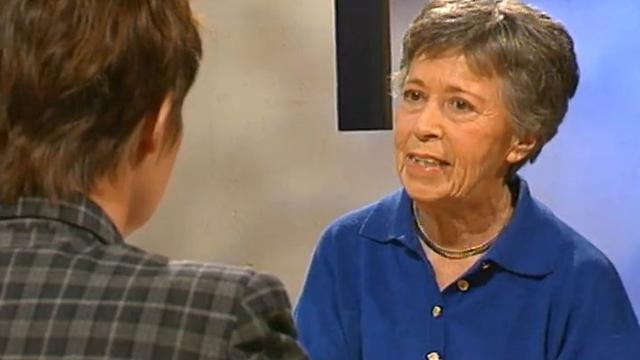 Yvette Z'Graggen, interviewée par Florence Heiniger en 1996. [RTS]