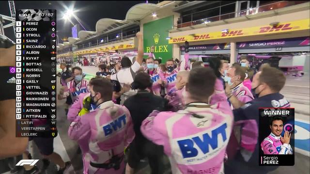 GP de Bahreïn (#16): première victoire en carrière pour Sergio Perez (MEX)