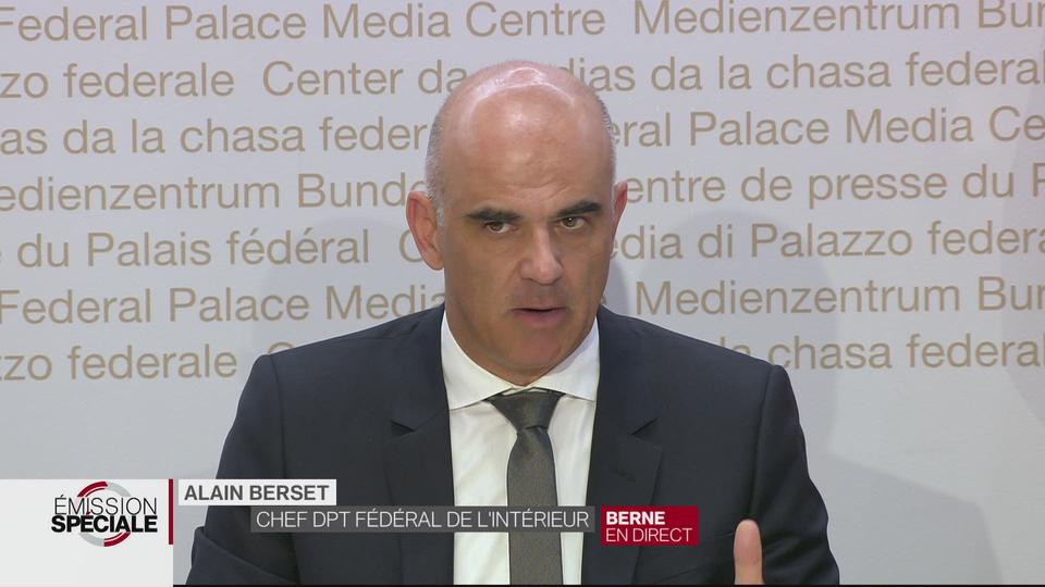 Alain Berset s'exprime sur les nouvelles décisions du Conseil fédéral