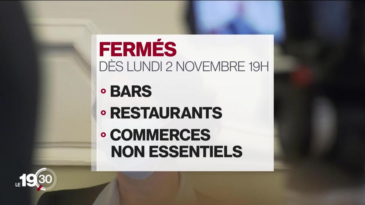 Bars et restaurants fermés dès lundi à Genève.