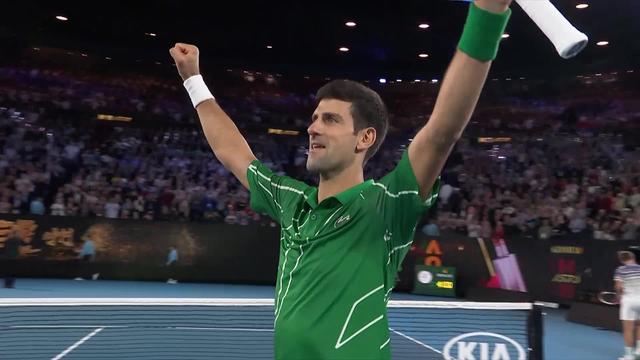 Finale, D. Thiem (AUT) - N. Djokovic (SRB) 4-6 6-4 6-2 3-6 4-6: Novak Djokovic remporte son 17e titre du Grand Chelem
