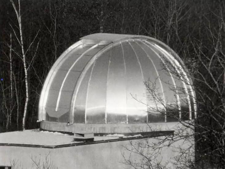 Le télescope de l'Observatoire astronomique de Sauverny, 1967 [RTS]