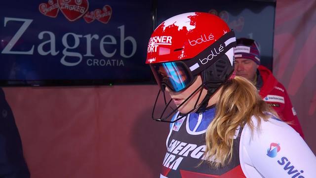 Zagreb (CRO), slalom dames 1re manche: Mélanie Meillard (SUI)
