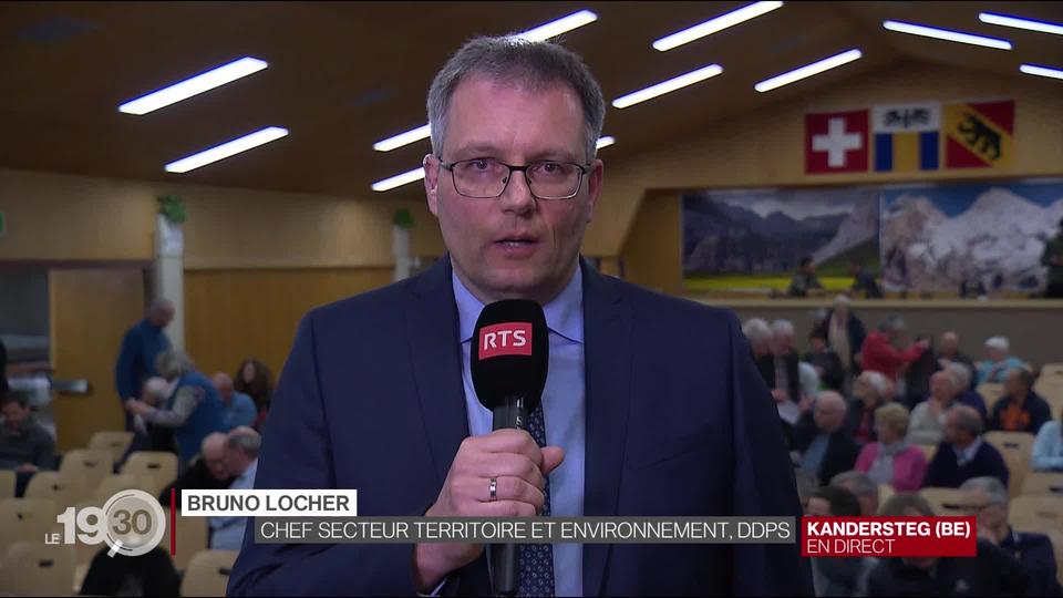 Bruno Locher "Sur la base des analyses, les gens doivent quitter leur habitation mais on fera tout pour les soutenir."