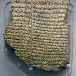 Epopée de Gilgamesh, tablette 11 récit du Déluge. [British Museum -  CC0 1.0 Universal Wikimedia]