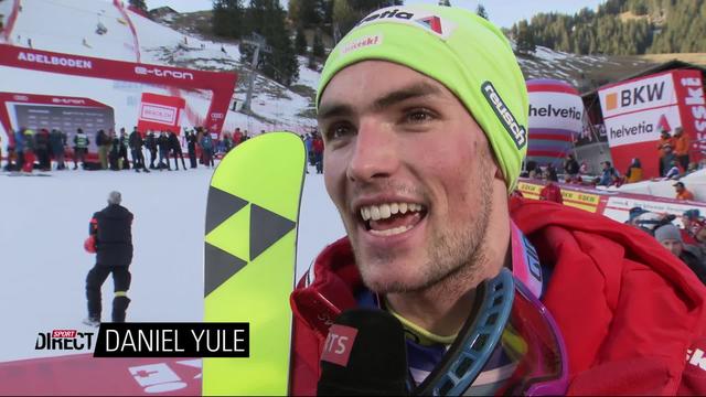 Adelboden (SUI), 2e manche slalom messieurs: interview de Daniel Yule (SUI) après sa victoire